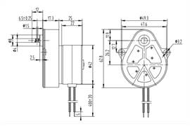 SYNCHRON 220VAC/50Hz  1RPM 