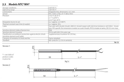 Carel NTC NTC060WH01 