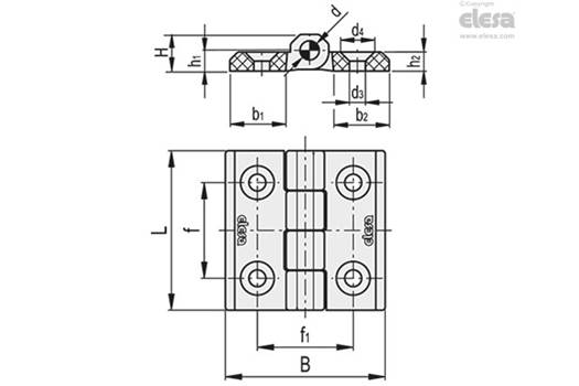 ELESA+GANTER CFM.30-SH-4 hinges