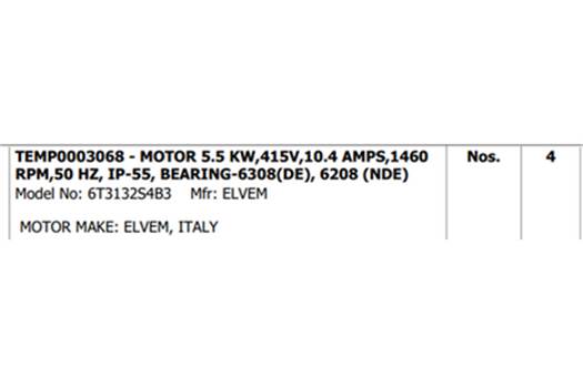 Elvem  6T3132S4B3 MOTOR