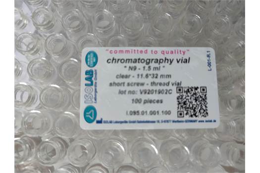 Isolab 095.01.001 chomatography vial