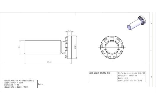 Kerb Konus BOLZEN Z15  (516 400 050.130) 