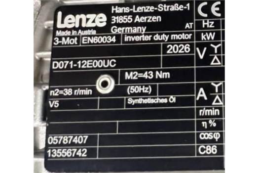 Lenze D071-12E00UC 