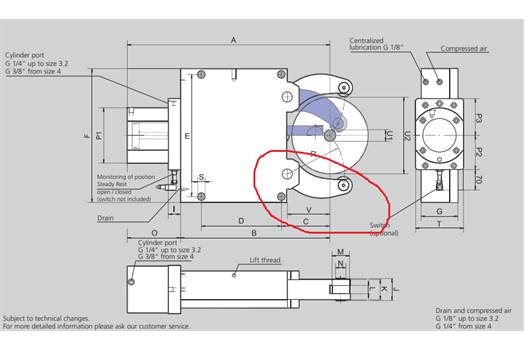 Smw Autoblok HEBEL Z SLU(A)-4 060X172X172X12X025 lower lever 