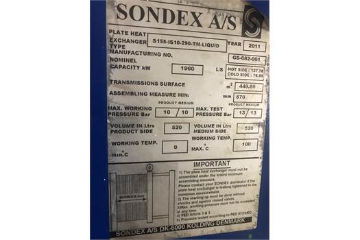 SONDEX Sondex Plate Rubber Gasket 