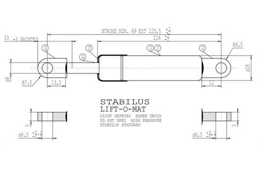 Stabilus 0873YH/400N 