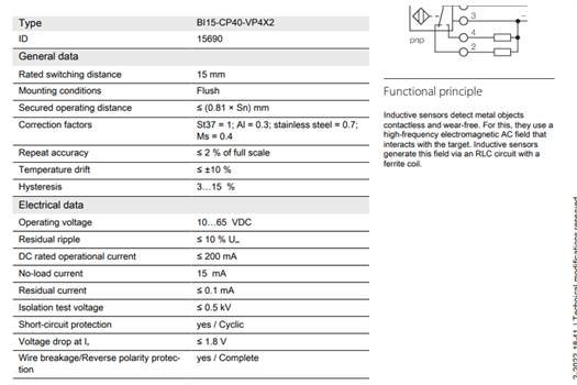 Turck BI5-G18-Y1  Inductive sensor