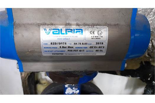 Valbia Code:82SP0075 Actuated valve